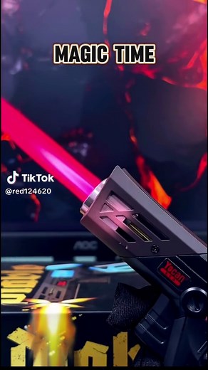 Yocan Red torch lighter with rainbow-coloured flames. #lighter #coollighters #foryou