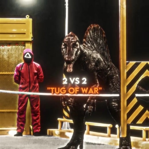 2vs2 Tug of war - Indominus Rex X Drex edit | FUNK SIGILO (ULTRA SLOWED) #Edit #JurassicWorld