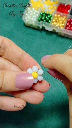 🌼 Easy DIY Daisy Dangle Earrings! (Aesthetic Jewelry Short)