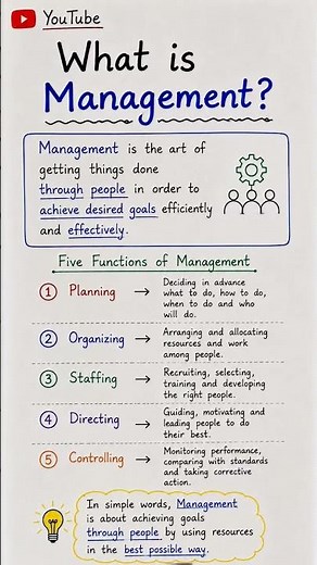 Management is the key to success! 📚