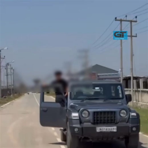 5.2K views · 69 reactions | #WatchNow || Thar Stu_nts Go Viral: Driver Ha_ngs Out of Moving Vehicle.Reckless act on busy roads poses grave dange® to pedestrians and other commuters Viral Video | Glacier Times | Facebook