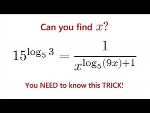 Think You Know Logs? Try This Math Olympiad Log Equation!