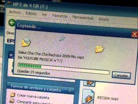 COMO PASAR MUSICA A UN MP3 O PENDRIVE