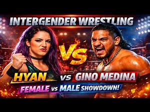 🔥Intergender Wrestling || Hyan vs Gino Medina | Full Match | Female vs Male Wrestling