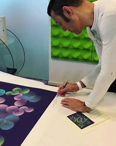 Limited opportunity to own a rare copy of a Fine Art Print by Karim Rashid - one of the most influential industrial designers of this century. Signed and numbered by the artist. Only three copies of each design will be available. See the catalog here ==> https://karimrashidprints.com/collections/all | KARIM RASHID
