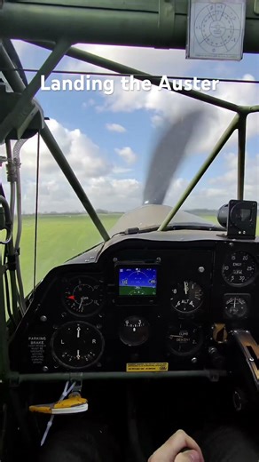 Landing the Auster at Fenland #aviation #flighttraining #history