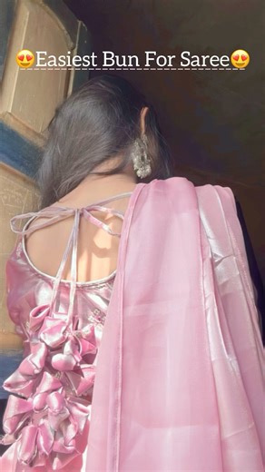 Stick Bun Hairstyle 😍 #youtubeshorts #viral #shots #hairstyle #hair #diy #beauty
