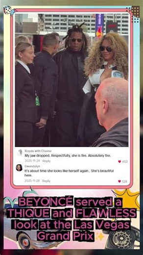 #beyonce served a THIQUE & FLAWLESS look at the LV Grand Prix✨ #popmusic #pop #thecarters #short