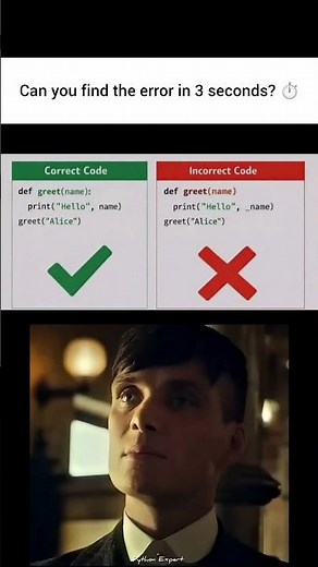 Find the Python Bug in 3 Seconds! 99% Fail This 😱 #developer #python #pythonerrors #bugs #coding