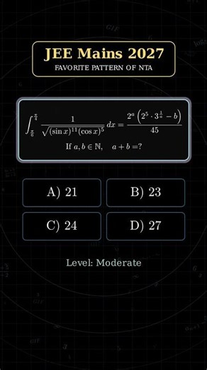 JEE Mains 2027 Integration Practice 🪅