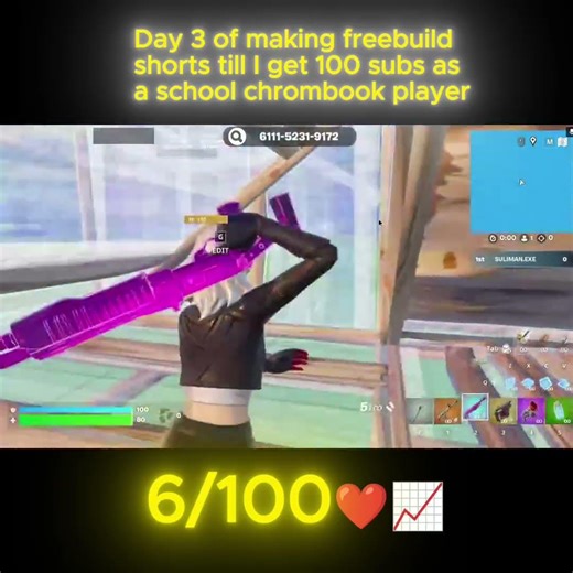 Day 3❤📈 94 more!#fortnite #shorts #fortnitebuilding #viealreels