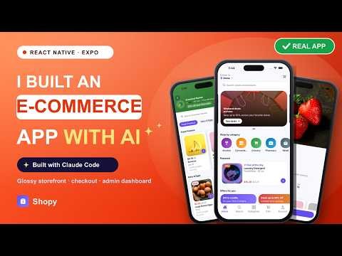 I Built a Full-Stack E-Commerce App with AI 🛒 | React Native, Expo & NestJS (Claude Code)