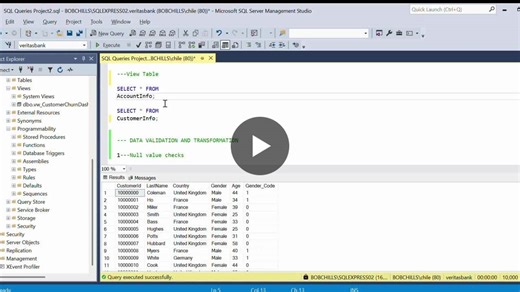 #dataanalytics #sqlserver #etl #datacleaning #powerbi #customerchurn #sql #microsoftsqlserver #dataanalyst #dashboarding #opentowork #linkedin #amdari #recruiters | ROBERT CHILEYA