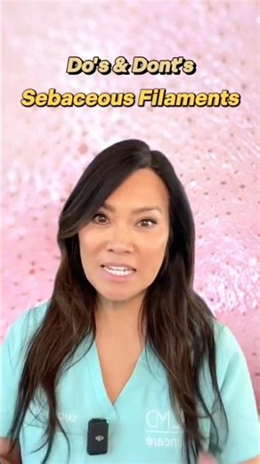 Here's DO's & DONT's for Sebaceous Filaments #drpimplepopper #skincaretips #slmdskincare