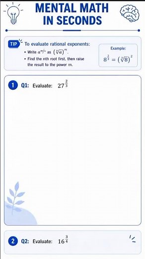 Only 10% Can Solve This Rational Exponents Challenge Fast #RationalExponents #Exponents