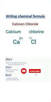 How To Write Chemical Formula