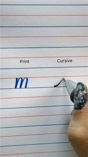 “m” Print & Cursive