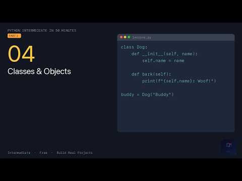 Python Intermediate — Classes & Objects (Lesson 4)