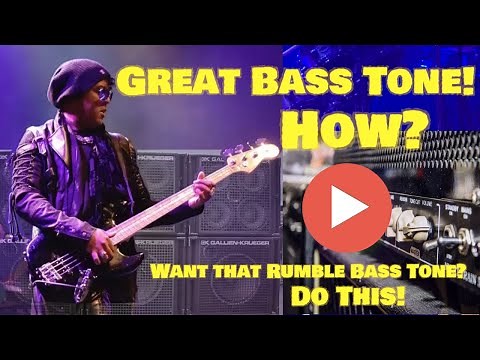 Setting Up Your Bass 4 that dirty rumble sound. Looking for dirty Slap Bass tone or Rumble? Do this