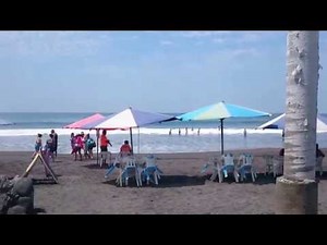 El Paraíso Beach in Armería, Colima, Mexico, a tourist destination for family vacations and camping.