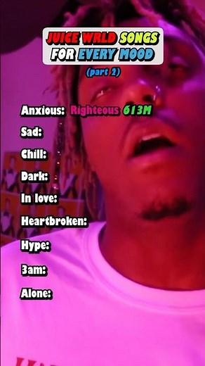 Juice WRLD Songs For EVERY MOOD