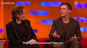 Nicholas Hoult proves that sometimes acting is not for the squeamish. 😳 New episodes of #TheGrahamNortonShow premiere Fridays at 11pm on BBC America. | BBC America