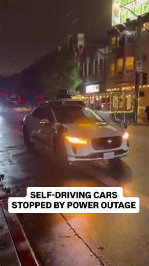 Self-driving taxis across San Francisco have ground to a halt after a power outage hit the city. Waymo robotaxis were frozen in the middle of streets, forcing drivers to zigzag around the stopped cars. Power across the city has since been restored and the car services have resumed. #waymo #sanfrancisco #selfdrivingcar | 10 News