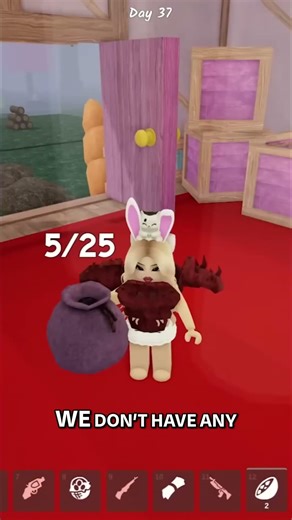 Scary Rabbit New Pink Home! Decorating My Dream Roblox House! #shorts