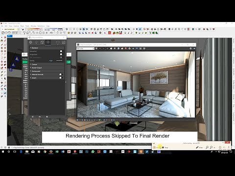 Interior Rendering Settings in Sketchup 2017 & Vray 3.4 Tutorial 002