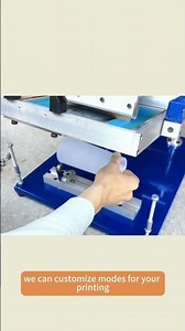 Anna shows how to use manual cylindrical screen printing machine to print on cups?
