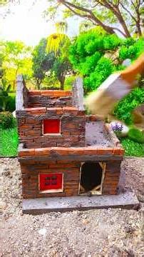 This Pink Mini House is Too Adorable 😍 | Tiny Build #craft #tinyworld #diy #trendingshorts