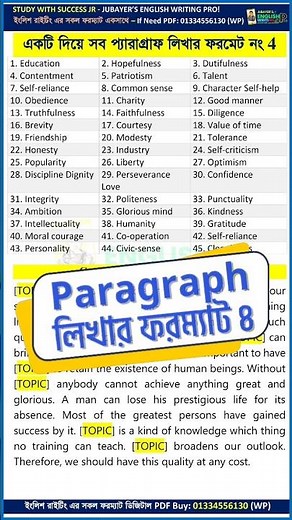 Paragraph লেখার নিয়ম hsc | HSC 2025 Paragraph Writing Tips | Paragraph Format & Suggestions