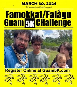 Visit our Center Court this Friday (03/29) to sign up for the Famokkat/Falagu Guam 5K Challenge! For more information, visit Guam5K.com | Agana Shopping Center