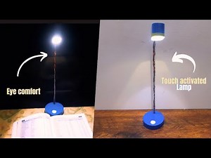 How to make touch capacitive study lamp|Diy rechargeable touch sensor study lamp||