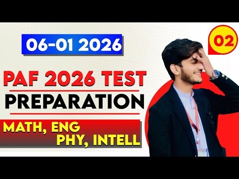 PAF Test Preparation 2026 |Paf test preparation|PAF test preparation mcqs 2026|#paftest2026