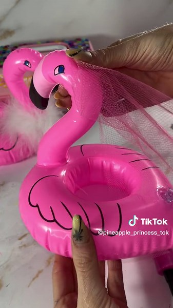 Barbie Pink Flamingo Drink Holders with Fabulous Upgrades