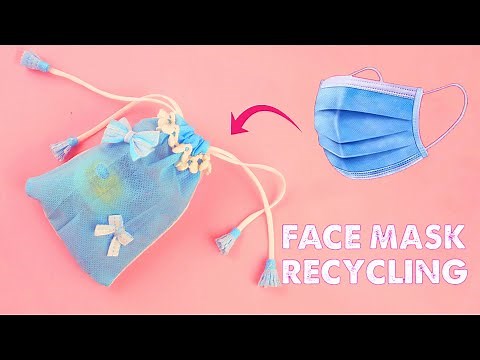 Face Mask Recycling Ideas | Face Mask Craft Tutorial