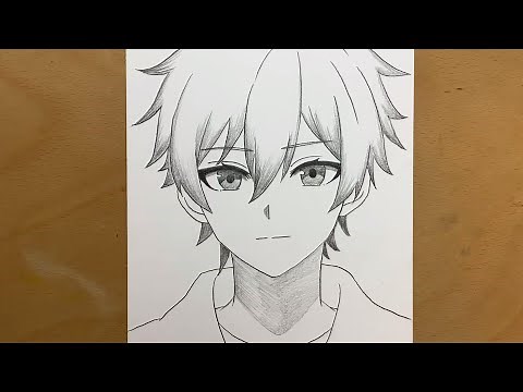 How to Draw a Handsome Anime Boy || Easy Drawing Step by Step || Anime Sketch Tutorial