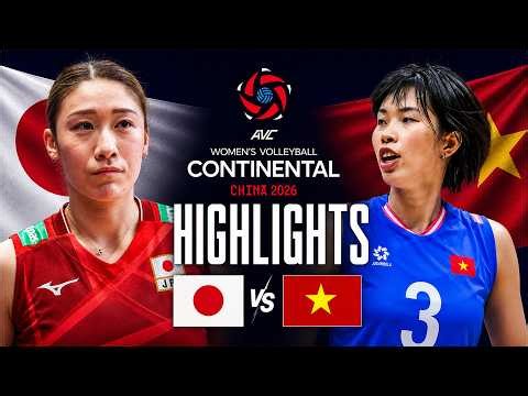 Japan 🇯🇵 vs Vietnam 🇻🇳 | Highlights | AVC Women's Continental Championship 2026
