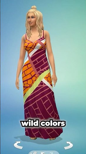 This Base Game Dress Has This Surprising Swatch | Hidden CAS Swatches | The Sims 4