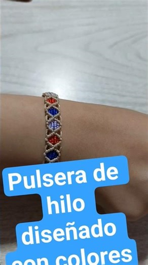 pulseras de hilo#artesanía #hechoamano #macrametutorial #manualidades #macramebracelet