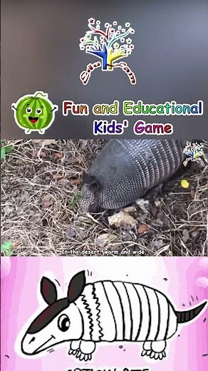 🎶 The Armadillo Song! | Fun & Educational Animal Song for Kids 🦔🎵