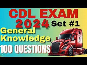 CDL Class-A Test "General Knowledge" | Set #1 | 100 Questions and Answers | CDL PRACTICE TEST.