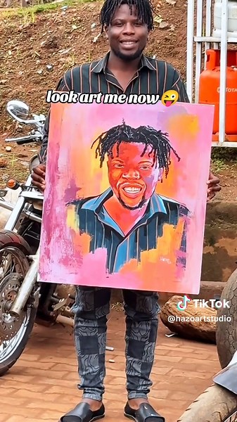 thank GOD FOR THIS SELF PORTRAIT. I WISH TO FINISH IT SOON. #art #challenges #trendingpainting #arttoday