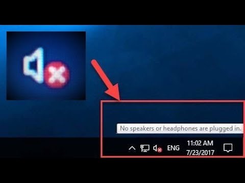 How to solve 'No speakers or headphones are plugged in' issue in Windows 10