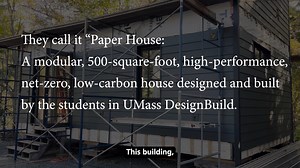 58K views · 1.1K reactions | Paper House is a marvel: a small but fully functional home. This revolutionary living space features everything a traditional house needs in a quarter of the space - and it was designed and built by UMass students! Building and Construction Technology Program at UMass Amherst Department of Environmental Conservation at UMass Amherst UMass Department of Architecture #UMassAmherst #Construction #Sustainability | UMass Amherst | Facebook