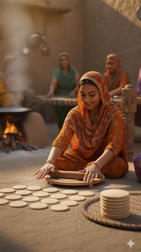 “Punjabi Village Women Making Halwa Puri Breakfast — Pure Desi Magic!”