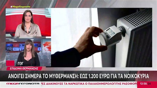 Ανοίγει σήμερα το MyΘερμανση: Έως 1.200 ευρώ για τα νοικοκυριά