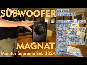 MAGNAT Monitor Supreme Sub 202A UNBOXING with specifications