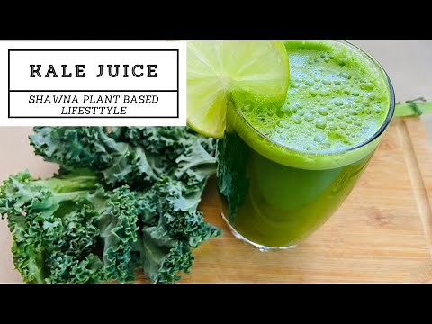 Kale Green Juice| How to make easy simple kale juice with lemon and ginger| Green juice lovers|